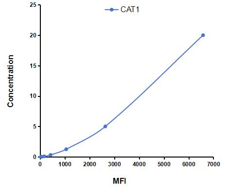 Multiplex Assay Kit for Cationic Amino Acid Transporter 1 (CAT1) ,etc. by CBA (Cytometric Bead Array)