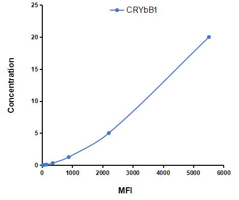 Multiplex Assay Kit for Crystallin Beta B1 (CRYbB1) ,etc. by CBA (Cytometric Bead Array)