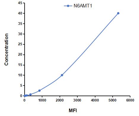 Multiplex Assay Kit for N-6-Adenine Specific DNA Methyltransferase 1 (N6AMT1) ,etc. by CBA (Cytometric Bead Array)